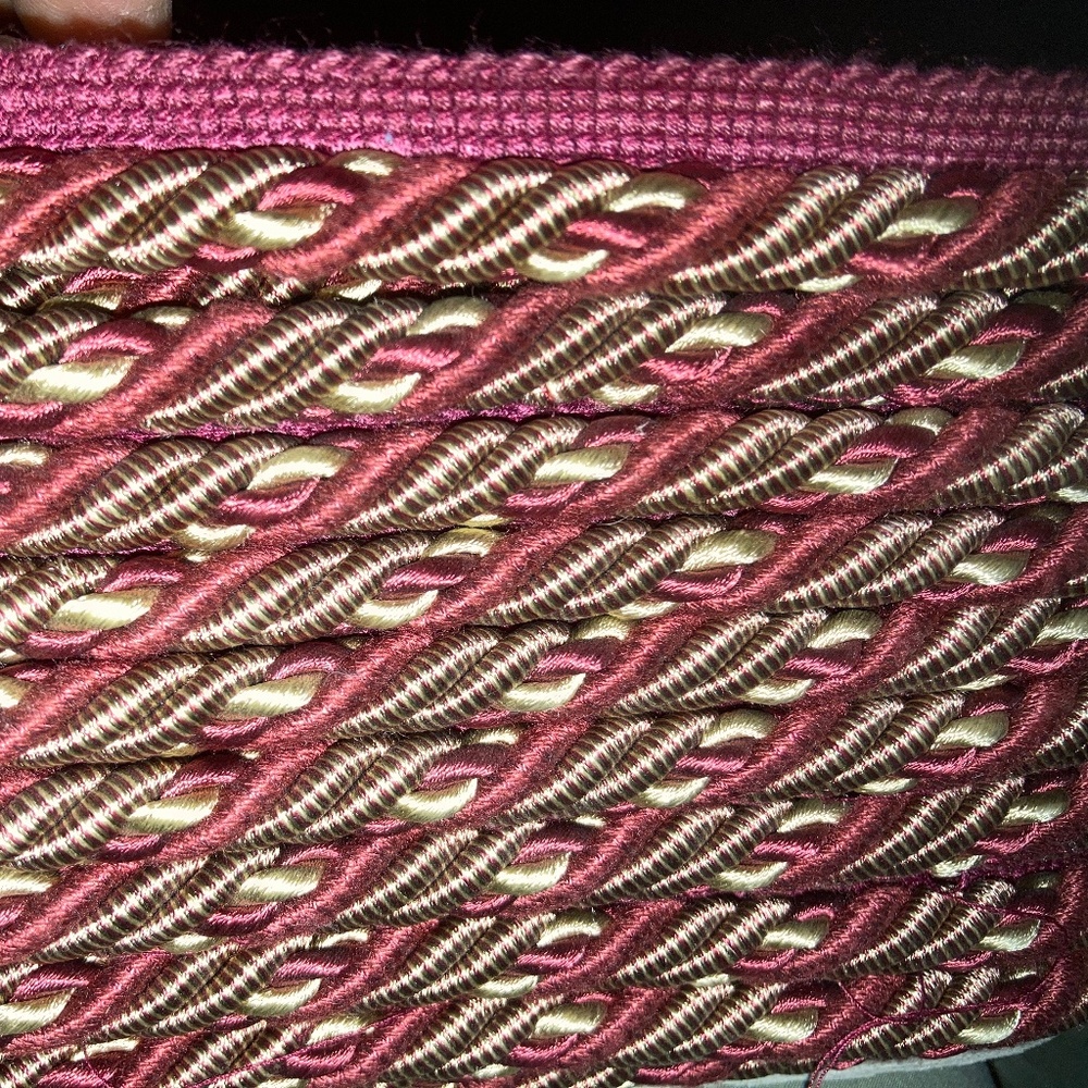 Braided rope trim or cording  for sewing